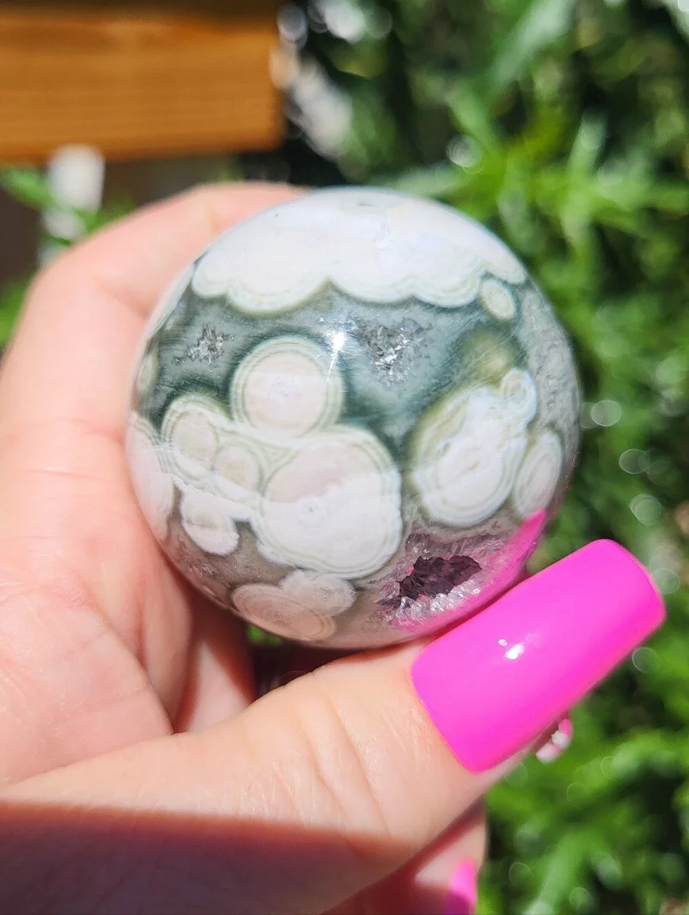 ocean jasper pink blue